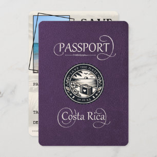 Violet Costa Rica Passport Save The Date