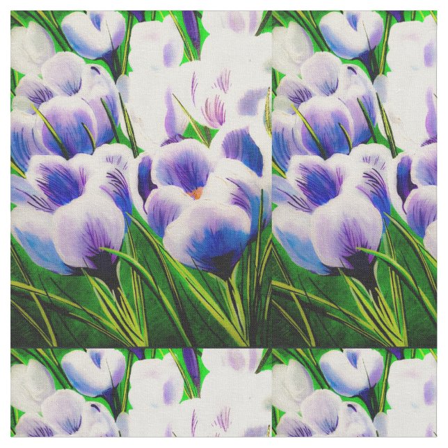 Violet Crocus Stoff (Nahaufnahme)