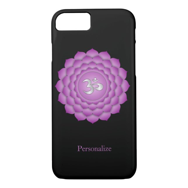 Violet Crown Chakra Zen Medialize Case-Mate iPhone Hülle (Rückseite)