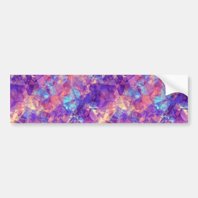 Violet Crumpled Textur Autoaufkleber (Vorne)