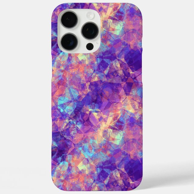 Violet Crumpled Textur Case-Mate iPhone Hülle (Rückseite)