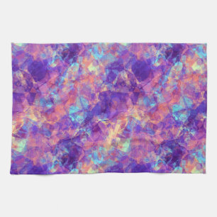 Violet Crumpled Textur Handtuch