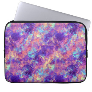 Violet Crumpled Textur Laptopschutzhülle