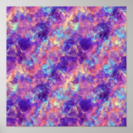 Violet Crumpled Textur Poster