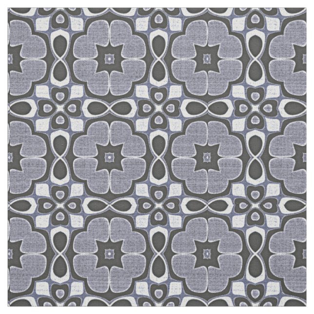 Violet Dark Blue Nouveau Deko Bali Batik Muster Stoff (Muster)