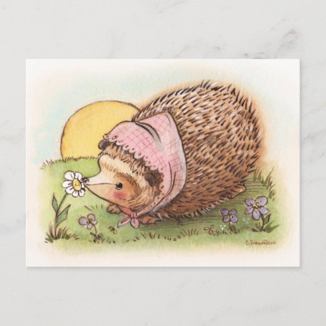 Violet den Igel Postkarte (Vorderseite)