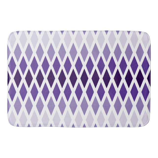 Violet Diamond Ombre Badematte (Vorderseite)
