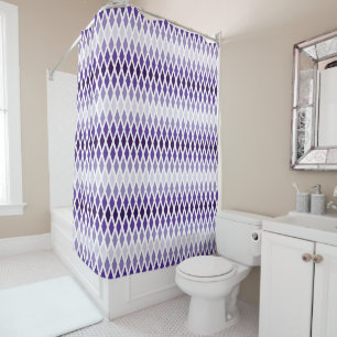 Violet Diamond Ombre Duschvorhang