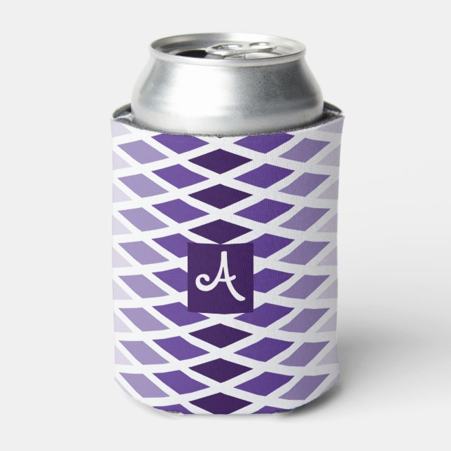 Violet Diamond Ombre Monogram Dosenkühler (Kanne Vorderseite)