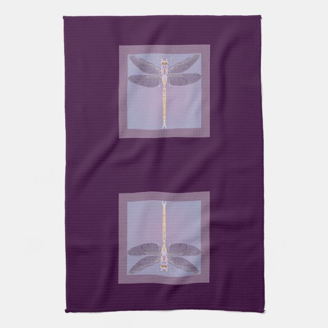 Violet Dragonfly Handtuch (Vertikal)
