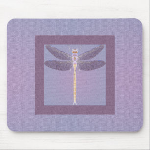Violet Dragonfly Mousepad
