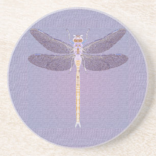 Violet Dragonfly-Untersetzer Sandstein Untersetzer