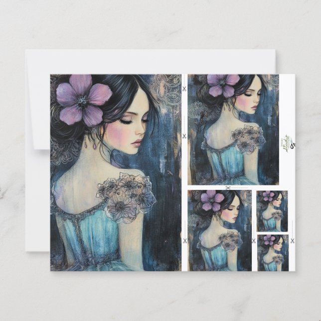 Violet Dreams Watercolor Scrapbook (Vorderseite)