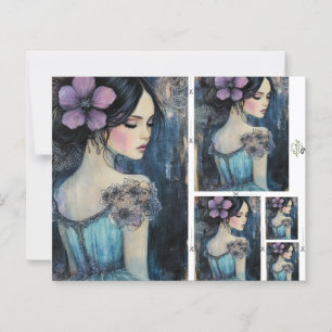 Violet Dreams Watercolor Scrapbook