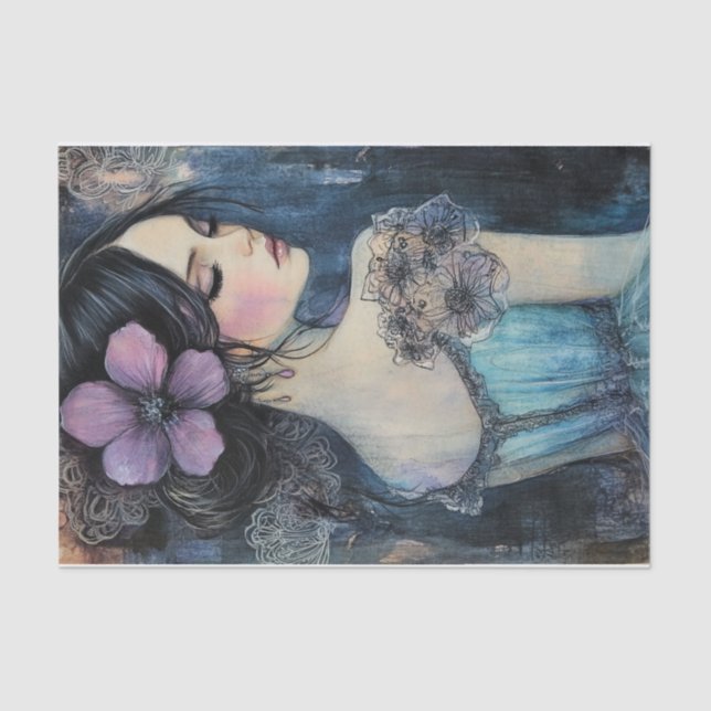 Violet Dreams Watercolor Seidenpapier (Vorderseite)