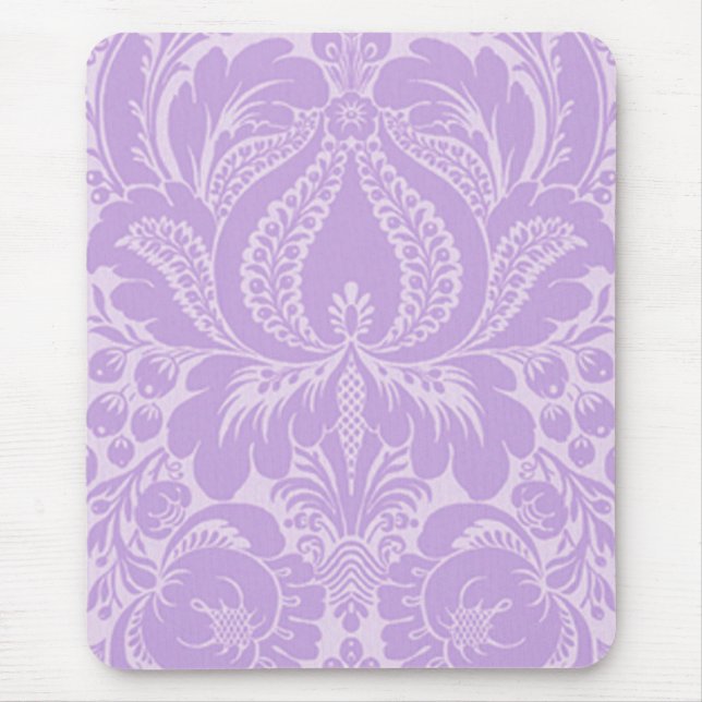 Violet Fantasy Floral Mouse Pad Mousepad (Vorne)