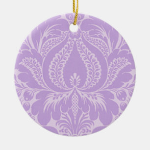 Violet Fantasy Floral Ornament