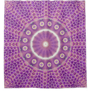 Violet Flame Hive Duschvorhang