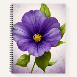 Violet Flora Journal, Floral Journal, Violet, Notizbuch