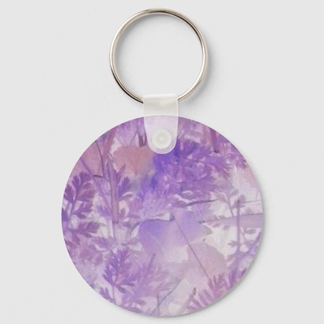 Violet Floral Schlüsselanhänger (Vorderseite)