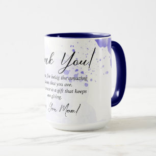Violet Floral Vielen Dank Mama Geschenk Idee Tasse