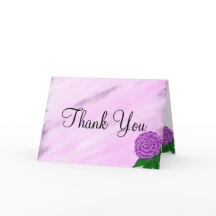 Violet Floral Watercolor Monogram Wedding