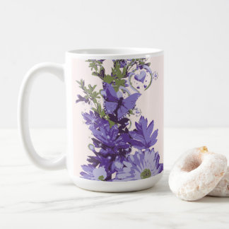 Violet Florals Kaffeetasse