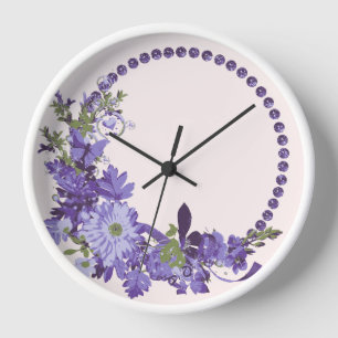 Violet Florals Uhr