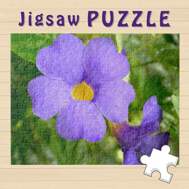 Violet Flower blühendes ästhetisches Foto -  Puzzle (Von Creator hochgeladen)