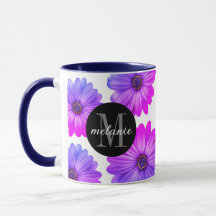 Violet Fuchsia Daisies Fügen Sie Ihren Namen und I