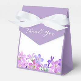 Violet Geranium Floral Brautparty Geschenkschachtel