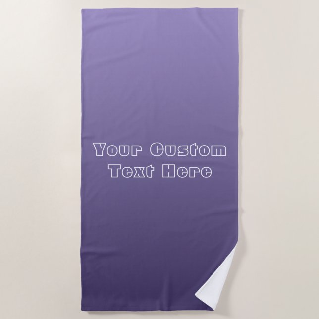 Violet Gradient Handtuchhandtuch Strandtuch (Vorderseite)