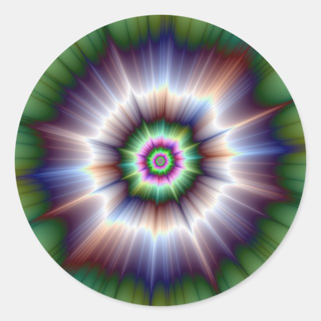 Violet Green und Blue Super Nova Sticker (Vorderseite)