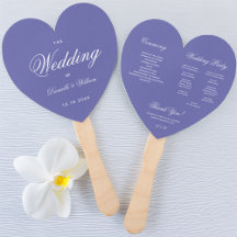 Violet Heart Wedding Program Kalligrafie Sehr Peri