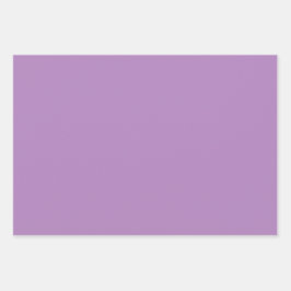 Violet Heliotrope Lila Blütenschatten 3 Töne Geschenkpapier Set