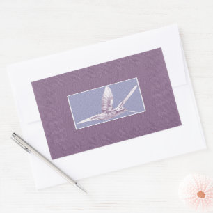 Violet Hummingbird Rechteckiger Aufkleber