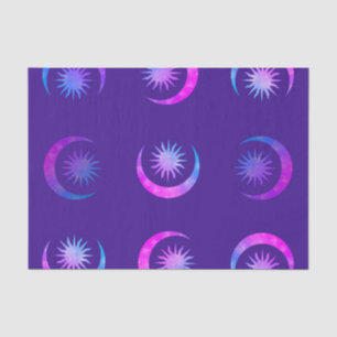 Violet Indigo Purple Mond & Sonne Zen Party Paket Seidenpapier