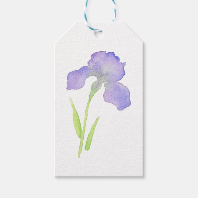 Violet Iris Geschenkanhänger (Vorderseite)