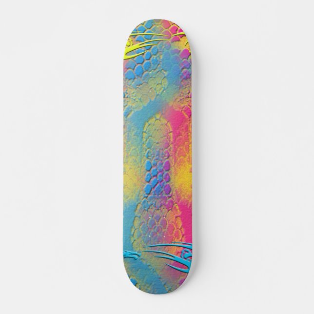VIOLET LACE - Digital - Fraktal Art - Skateboard (Vorne)