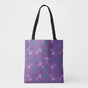Violet Lavendel Schlucken Blumenmuster Totbeutel