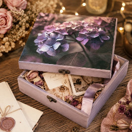 Violet Leaf Vintage Botanische Hortensie Decoupage Seidenpapier
