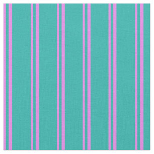 Violet & Light Sea Green Colos Muster Stoff