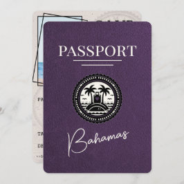 Violet Lila Bahamas Passport Save the Date
