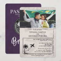 Violet Lila Brasilien Pass Hochzeitsempfang