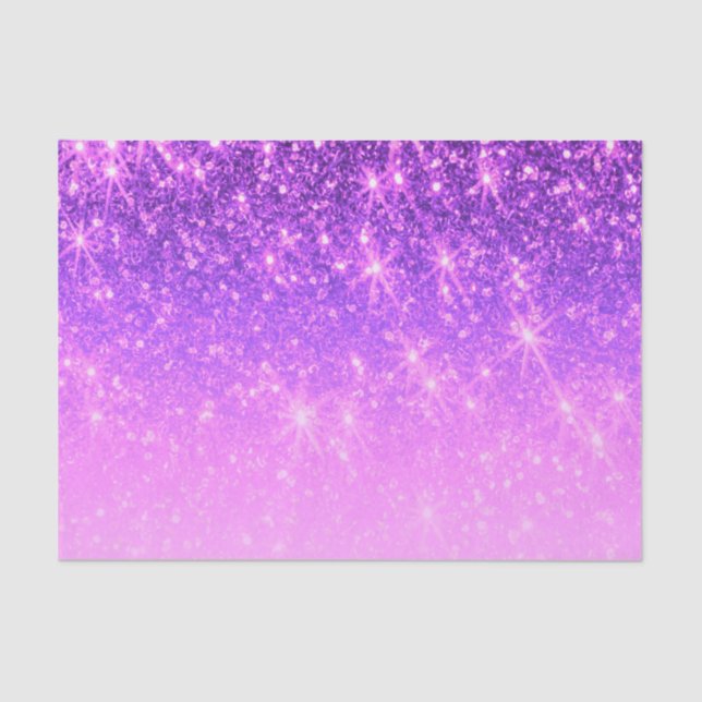 Violet Lila Glitzer Seidenpapier (Vorderseite)