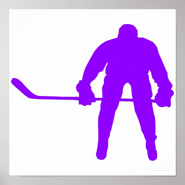 Violet Lila Ice Hockey Poster (Vorne)