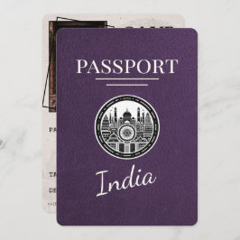 Violet Lila India Passport Save the Date