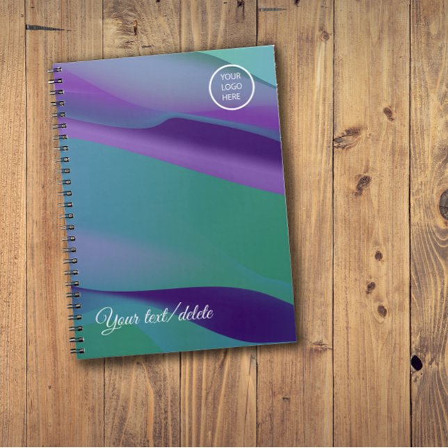 Violet lila Name Logo Spiral Foto Notebook Notizblock (Von Creator hochgeladen)