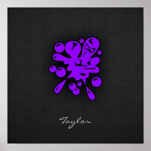 Violet Lila Paintball Poster