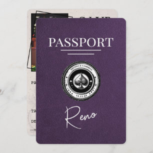 Violet Lila Reno Passport Save the Date